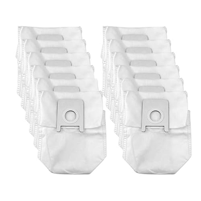 IMASHNA Paquete de 12 Bolsas de Polvo de Repuesto/Ajuste para ROIDMI Eve Plus Recambios para aspiradoras (Color : White)