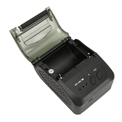 CHICIRIS Mini Impresora Térmica, bajo Nivel de Ruido, Suspensión Automática, Impresora de Recibos Portátil, Ahorro de Energía para la Oficina (Enchufe