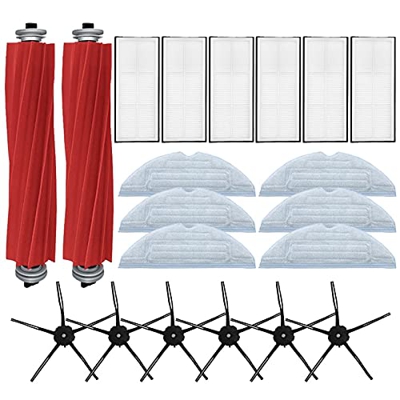 IMASHNA / Apto for Xiaomi Roborock S7 T7S Plus Cepillo Lateral Principal Trapeadores Paños Kit de Filtro HEPA Accesorios for aspiradoras robóticas