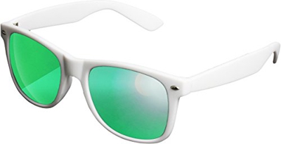 MSTRDS Sunglasses Likoma Mirror, Gafas Unisex Adulto, Blanco/verde., Talla Única