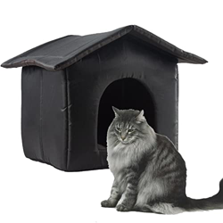 PW TOOLS Casa para Mascotas Al Aire Libre, Casa Impermeable para Gatos, Casa para Perros, Tienda De Campaña Plegable para Gatos, Refugio Cálido De Inv precio