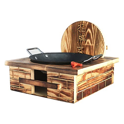 Samnuerly Hot Pot Buffet Server, Estufa portátil de Acero Inoxidable para ollas Calientes, Estufa pequeña para Accesorios de calefacción, 32 cm (30 cm