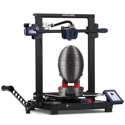 Impresora 3D Anycubic Kobra Plus, con Nivelación Automática, Eje Z Doble y Ventiladores Dobles, Extrusora de Engranajes Totalmente Metálica, Tamaño de