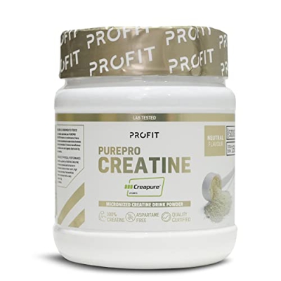 PROFIT - PurePRO Creatine (Creapure®) - Creatina pura para mejorar el rendimiento, la fuerza y la masa muscular - Con gran biodisponibilidad - Sin sab
