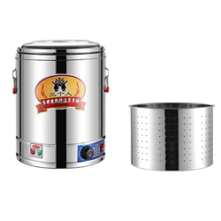 Samnuerly Olla De Sopa con Cubo De Filtro, Olla Profunda Eléctrica De Gran Capacidad, Té De Vino Tinto Caliente Casero, Olla De Sopa Profunda De Acero características