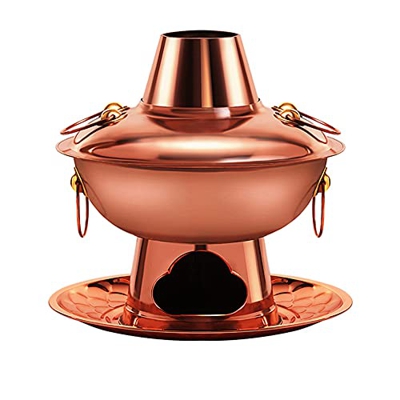 Olla De Picnic Retro, Brasero De Carbón De Acero Inoxidable Engrosado Olla De Carbón Caliente De Encanto Antiguo, Cena Familiar De Picnic Al Aire Libr