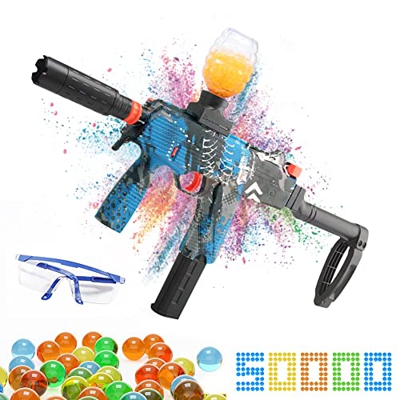 Gel Blaster Electrónico Automático Gel Ball Gun Plegable MP9 Modelo de Pistola de Juguetes para Jardín, Hierba, Playa, Elección de Regalo para Navidad