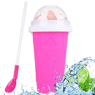 AAADRESSES Taza para Hacer Granizados, Slushy Maker Cup, Taza para Congelar Batidos, Taza PortáTil para Enfriar Batidos Congelados RáPidamente para Be