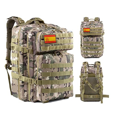 Delgeo Mochila Táctica Militar, 45L Gran Capacidad Mochila Crossfit, Plegable Impermeable Mochila Supervivencia, Montañismo, Senderismo, Trekking, Aca