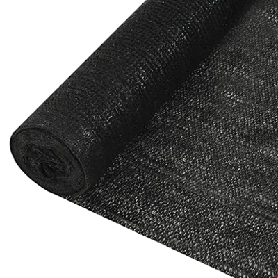 Privacy Net Black 1x10 m HDPE 195 g/m, Césped y jardín, Vida al aire libre, Sombrillas y sombrillas para exteriores
