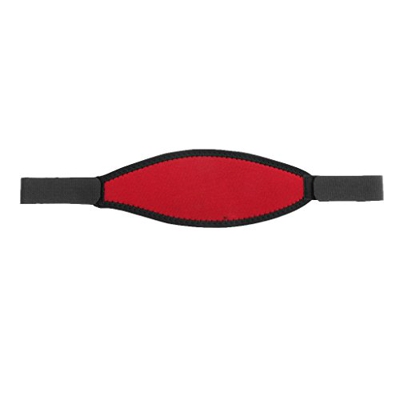 Resistente y duradero uso máscara de buceo correa banda de pelo para deportes acuáticos buceo (rojo)
