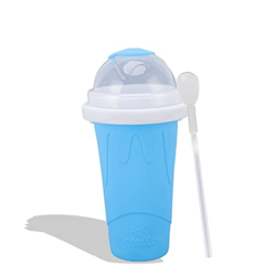 Slushie Maker Cup, Magic Quick Frozen Quick Smoothies Cup Reutilizable Cooling Cup Silicone DIY Homemade Milk Shake Ice Cream Maker para Niños Y Famil precio