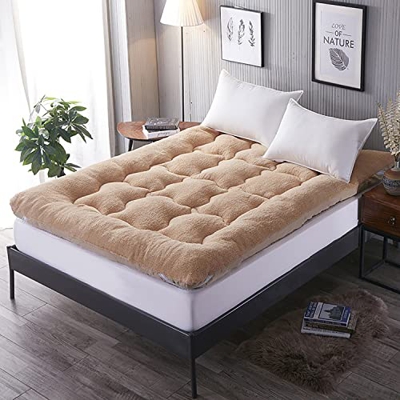 OMKUOSYA Colchón de futón de Piso japonés Colchón Enrollable for Acampar Colchón de Tatami Colchón Plegable for Cama Sofá Colchón Topper Individual Do