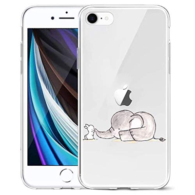 Suhctup Funda Compatible para iPhone 7/iPhone 8 Fundas, Transparente Dibujos Protección Carcasa Suave Silicona Gel TPU Bumper Ultra-Delgado Antigolpes