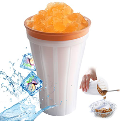 Taza para Hacer Granizados, RosyFate Slushy Maker Cup, Frozen Magic Cup, Squeeze Cup, Taza de Enfriamiento, Batidos Congelados, Ice Maker Cup(Naranja) precio