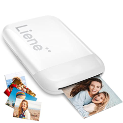 Liene 2x3'' Impresora Fotos Movil, Mini Impresora Fotos Smartphone con 5 Hojas Zink Adhesivas, Bluetooth 5.0, Compatible para iOS & Android, Pequeña I en oferta