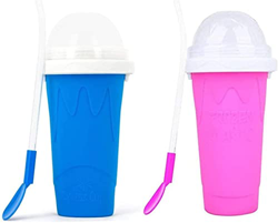 WENNEWU Vaso para Hacer Granizados Vaso para Apretar Mágico Congelado Rápido para Batidos Y Batidos, Mini Taza para Hacer Helados Copa De Pellizco De  en oferta