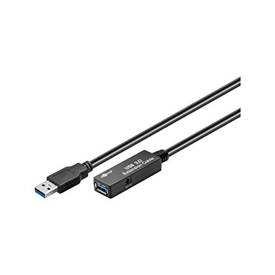 USB3.0-Verlängerung 5m aktiv A-Stecker/Buchse schwarz 5,0m