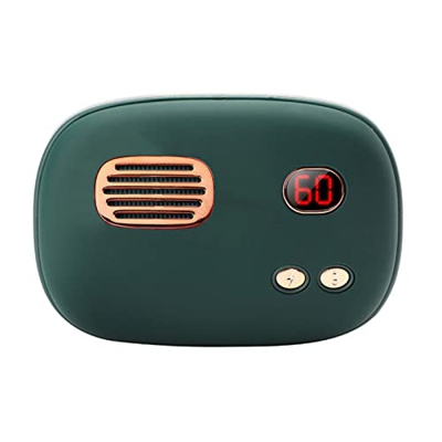 KINHA Calentador de Manos Banco de energía USB Retro electrónico Calentador de Manos Pantalla Digital Dibujos Animados Multifunción Mini Pocket Powerb