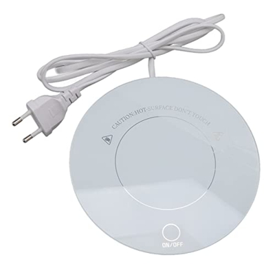 Calentador de Taza de café Inteligente para Escritorio, Calentador de Taza de Plato de café para Cacao, té, Agua, Leche, Escritorio de Oficina, Uso de