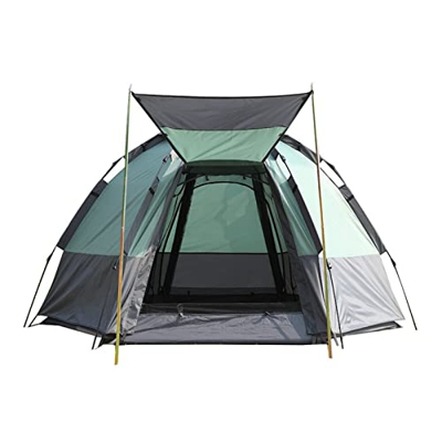 Tienda emergente para acampar 5-8 personas Tienda de campaña impermeable espaciosa ligera portátil para mochileros al aire libre (color: verde, tamaño