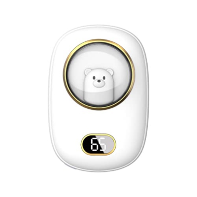 KINHA Mini Calentador de Manos con Pantalla de número de Espacio, Calentador de Manos de 10000 mAh con Dibujos Animados, Calentador de Manos 2 en 1, C