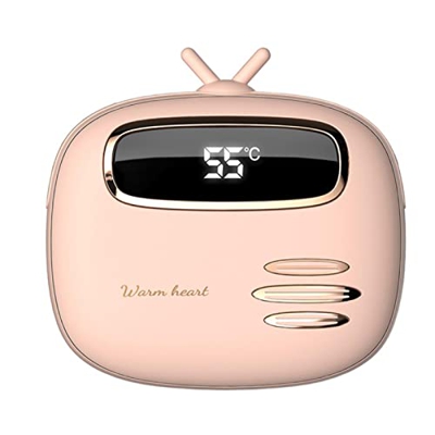 KINHA Mini Calentador de Manos de Terciopelo USB portátil de Invierno 2 en 1, Calentador de Manos de Banco de energía móvil, Calentador de Manos Recar