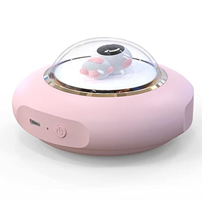 KINHA Platillo Volador LED, Calentador de Manos, luz Nocturna, Oso Espacial, Calentador instantáneo para bebé, Calentador de Manos Recargable por USB,