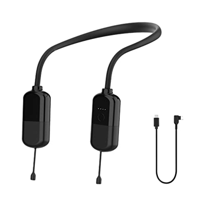 Bancos de energía para Auriculares con Cargador USB C 8000 mAh Bancos de energía Colgando del Cuello - Cargador Ganando Extra - 3.5-4 Horas de Juego B