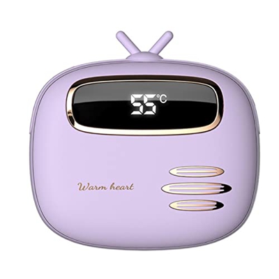 KINHA Mini Calentador de Manos de Terciopelo USB portátil de Invierno 2 en 1, Calentador de Manos de Banco de energía móvil, Calentador de Manos Recar