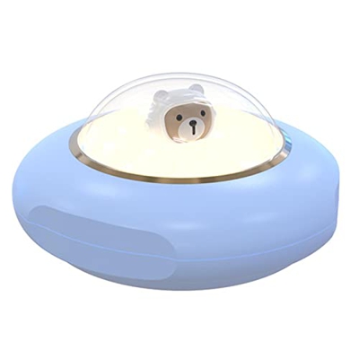 KINHA Platillo Volador LED, Calentador de Manos, luz Nocturna, Oso Espacial, Calentador instantáneo para bebé, Calentador de Manos Recargable por USB,