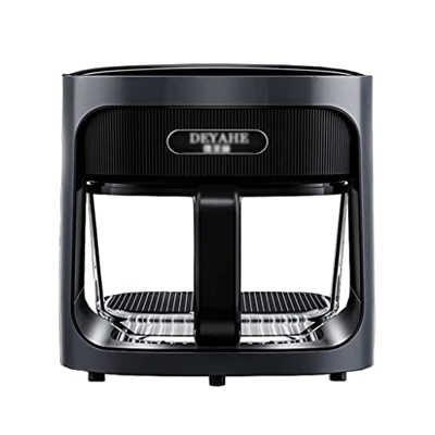 Freidora De Aire De 4L Freidora De Aire Casera Freidora Eléctrica Automática Máquina De Batatas Al Horno Freidora De Aire Sin Aceite (Color : Black, S