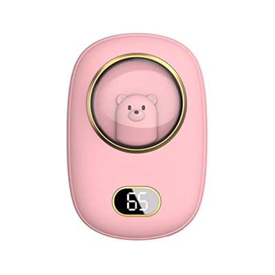 KINHA Mini Calentador de Manos con Pantalla de número de Espacio, Calentador de Manos de 10000 mAh con Dibujos Animados, Calentador de Manos 2 en 1, C