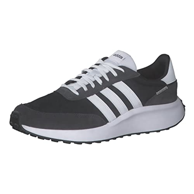 Adidas Run 70s, Sneaker Hombre, Core Black/FTWR White/Carbon, 45 1/3 EU