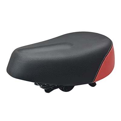 Ghulumn E-Bike Saddle Widen Four-Spring Bike Saddles Soft Pad Bicicletas EléCtricas Triciclo Scooter Asiento Ciclismo Partes,Red