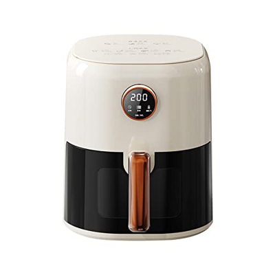 GOOBIX Freidora de Aire 4.5L Freidora de Aire Compacto Sin Aceite Horno pequeño Apto for lavavajillas Cesta Cuadrada Desmontable Antiadherente Control