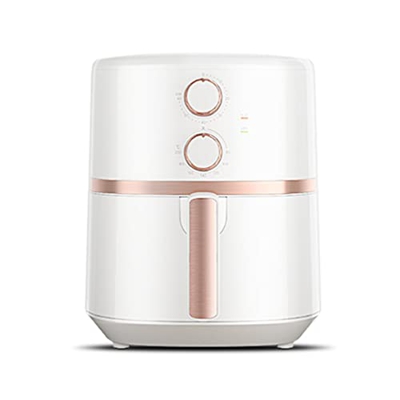 Freidora Automática Freidora Multifunción Freidora Doméstica Freidora Eléctrica Inteligente Horno Todo En Uno (Color : Blanco, S : 4.5L)