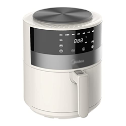 Freidora De Aire para El Hogar Horno De Gran Capacidad Freidora Multifunción Freidora Eléctrica Automática Freidora Sin Aceite (Color : Blanco, S : 4. en oferta