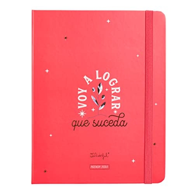 Mr. Wonderful - Agenda anual Office 2023 Semanal - Voy a lograr que suceda, roja, WOA2212294ESZ0