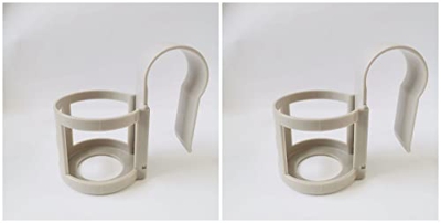 JIAWEIIY Soporte para copas de piscina sobre el suelo para piscina, sin derrames, resistente soporte para bebidas (gris Roudn 2)