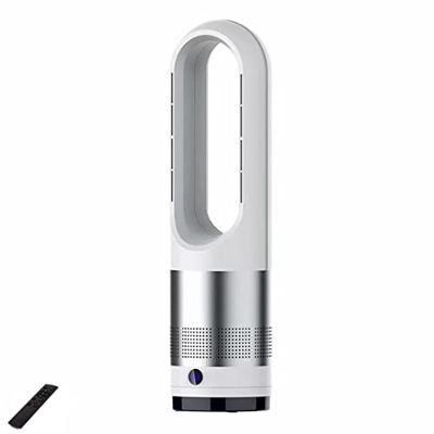 Ventilador calefactor sin aspas,refrigeración y calefacción,ventilador calefactor de torre oscilante de 80° sin aspas,ventilador silencioso,3 calefacc