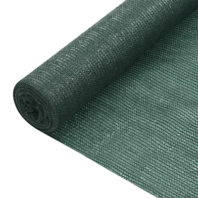 Privacy Net Green 1.5x25 m HDPE 75 g/m, Césped y jardín, Vida al aire libre, Sombrillas y sombrillas al aire libre