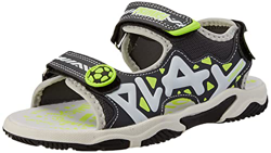 Primigi Pso 19669, Sandalia. Hombre, Nero Verde Fluo, 35 EU en oferta