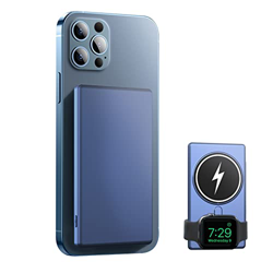 IUBOLE Banco de Energía Inalámbrico Magnético, Cargador Portátil PD de 5000 mAh y 15 W, Cargador de Teléfono Inalámbrico Magnético 3 en 1 Compatible c en oferta