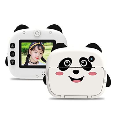 BELOF Impresora De Mini Bolsillo para Imágenes, Impresora WiFi HD WiFi Portátil De Forma Panda, Impresora Fotográfica Inalámbrica Inteligente