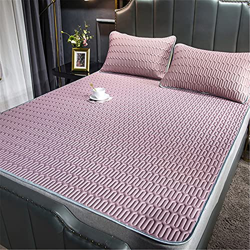 Estera de Verano de Estilo Chino Ropa de Cama de Verano de Seda de Hielo de Tres Piezas for el Hogar Sala de Estar Plegable de Doble Cara Dormitorio,H características