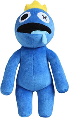 12 Inch Rainbow Friends Peluche Juguete Night Blue Plush Horror Game Muñeco Regalos de Acción Gracias Halloween Navidad para Niños y Fanáticos los Jue