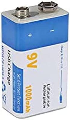 9v 1000mah Lithium-ionbatterij, Oplaadbare Micro-USB-batterijen Voor Microfoonafstandsbediening Gebruik 8 Stuks,1 Stuk