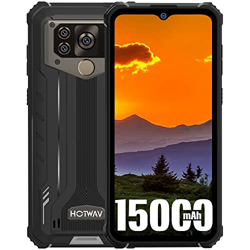 HOTWAV W10 Pro Móvil Resistente 2022, 6,53" HD+15000mAh batería Movil Irrompible,6GB+64GB(Extendido a 1TB),IP68 Teléfono Robusto Antigolpes Android 12 características