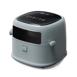 Freidora De Aire Freidora Visual Freidora Eléctrica De Gran Capacidad Horno Todo En Uno Freidora Multifuncional (Color : Grey, S : 8L) características